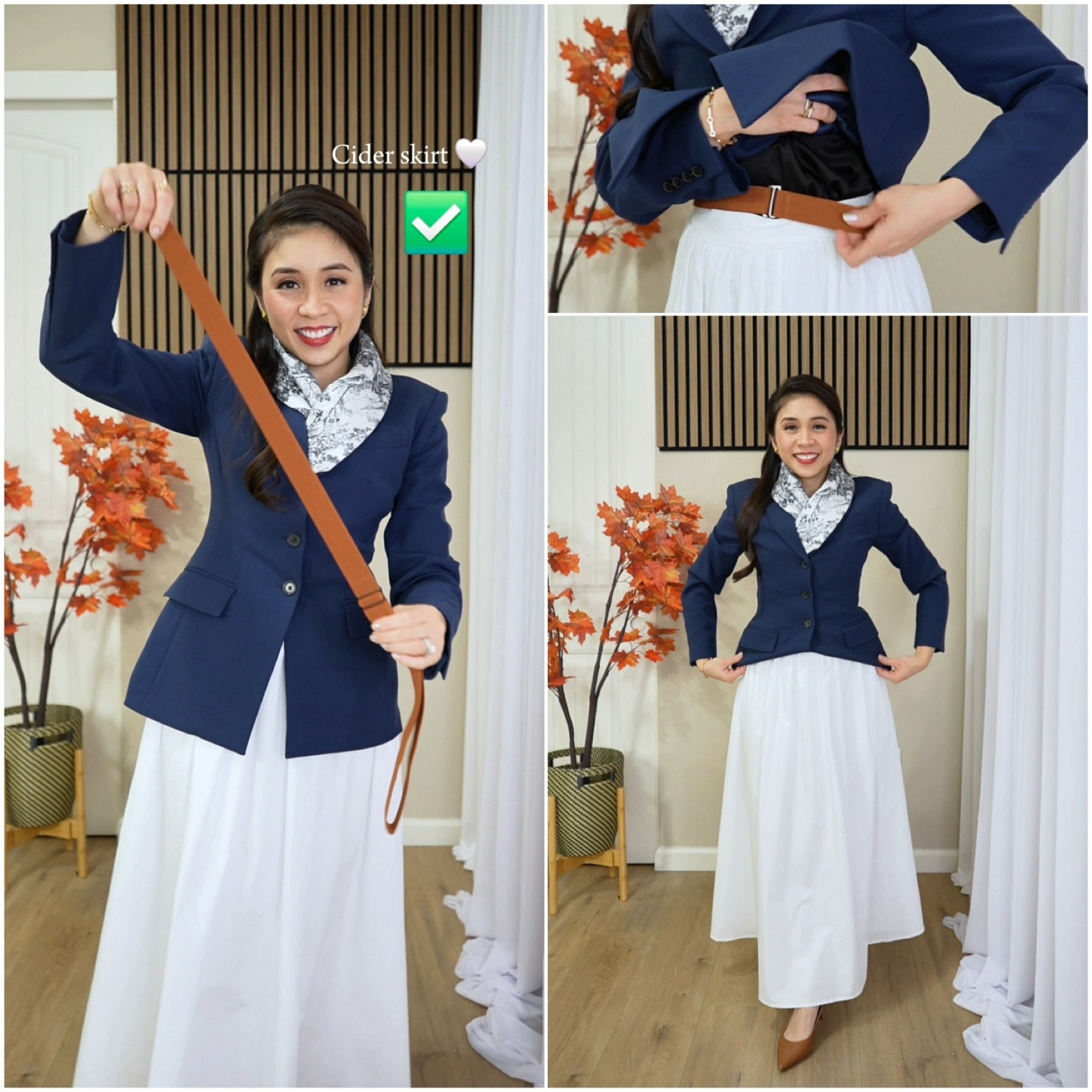 Waist band to tuck in your blazer or shirt 

Cider skirt - discount code: ROZYREYES15

Bag: Ateliers Auguste 🇫🇷 - Capucine
Discount code: ROZY10



#LTKStyleTip