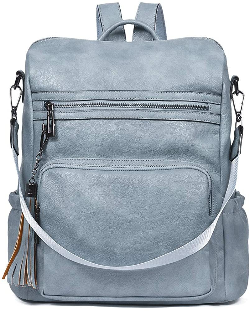 CLUCI Backpack Purse for Women Fashion Leather Designer Travel Large Ladies Shoulder Bags with Ta... | Amazon (US)