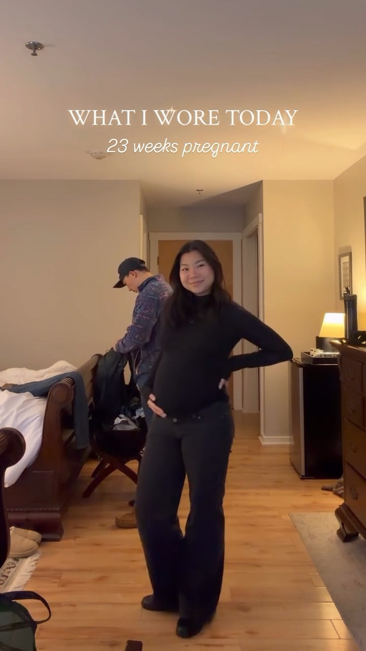 My current go-to pregnancy outfit is some variation of these jeans and a top. 

It hasn’t been easy navigating pregnancy style but I’m trying my best! 

5’3” 
Top XS
Jeans are small 

#LTKSeasonal #LTKBump #LTKPetite