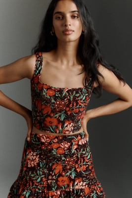 Hunter Bell Carissa Square-Neck Cropped Tank Top | Anthropologie (US)