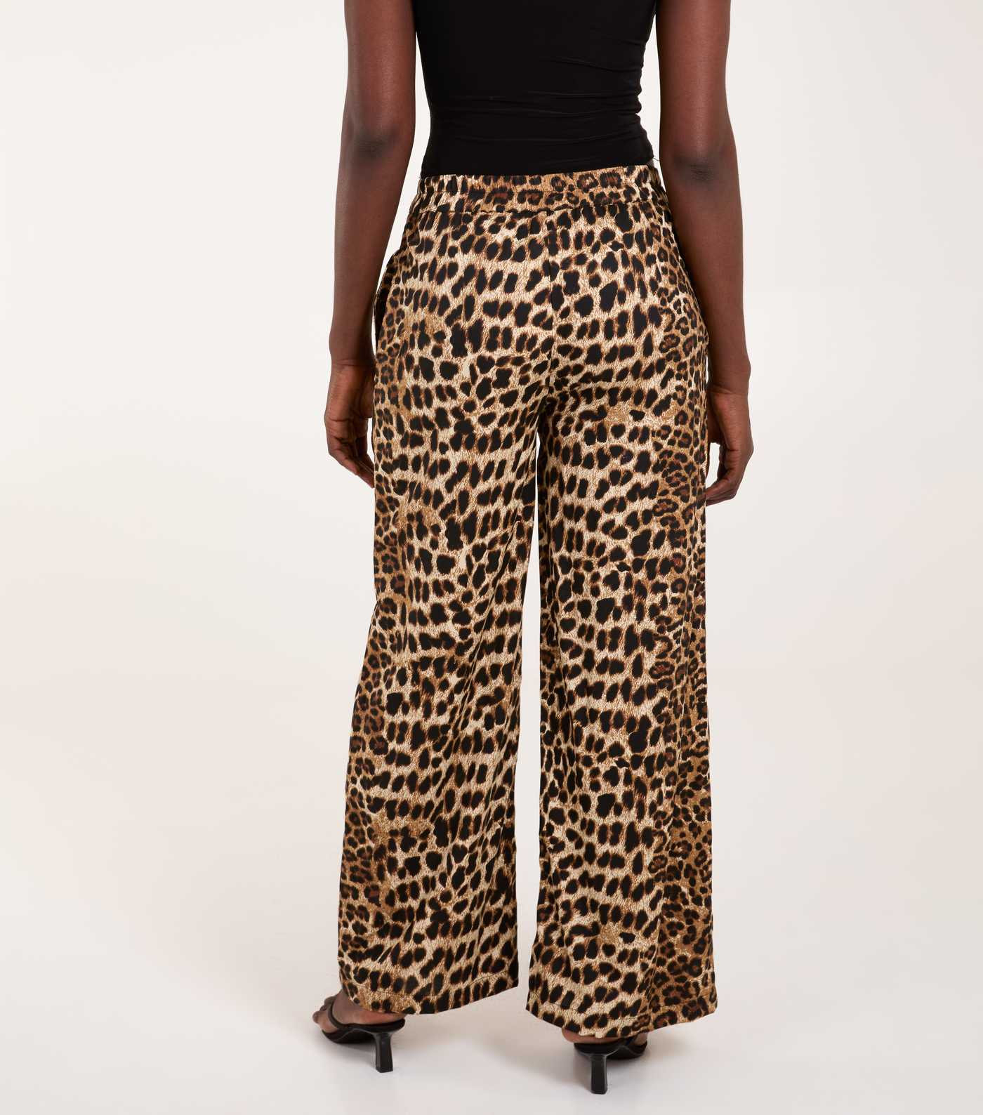 Blue Vanilla Brown Leopard-Print Wide Leg Trousers
						
						Add to Saved Items
						Remove f... | New Look (UK)