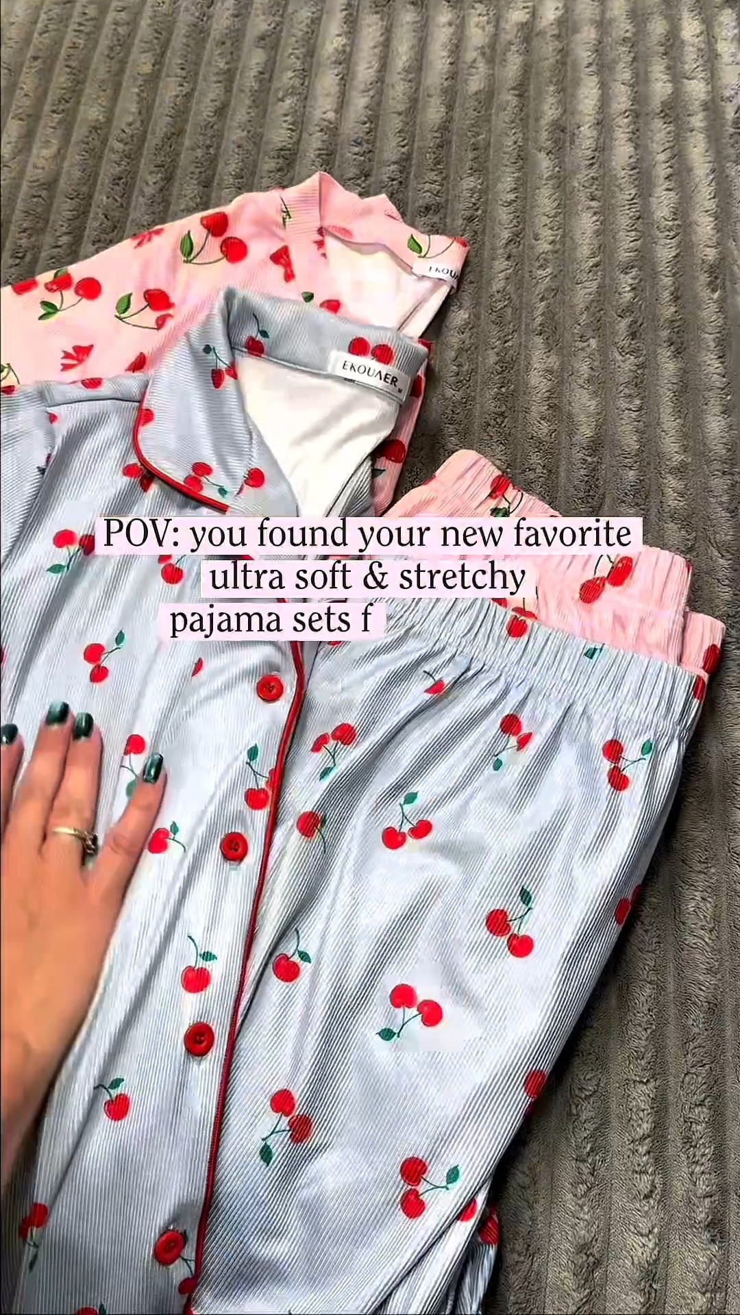 Super soft ribbed PJ sets with the cutest prints + colors 😍🍒 Comfy enough to live in and cute enough to want every print!

#pajamas #pajamasets #pjset #cherrypajamas

#LTKmomlife #LTKmorningroutine #LTKSaleAlert