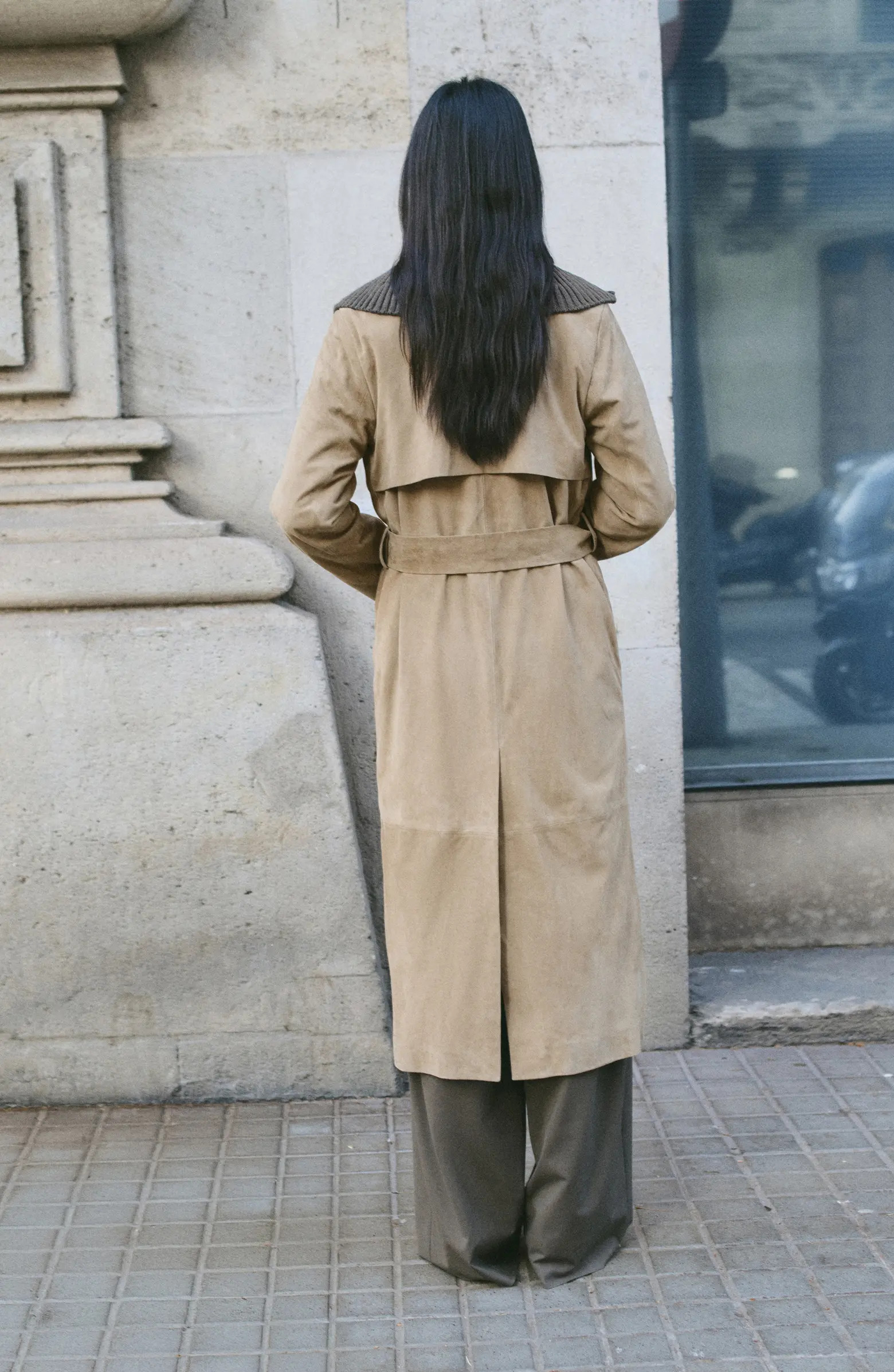 Long Belted Suede Trench Coat | Nordstrom