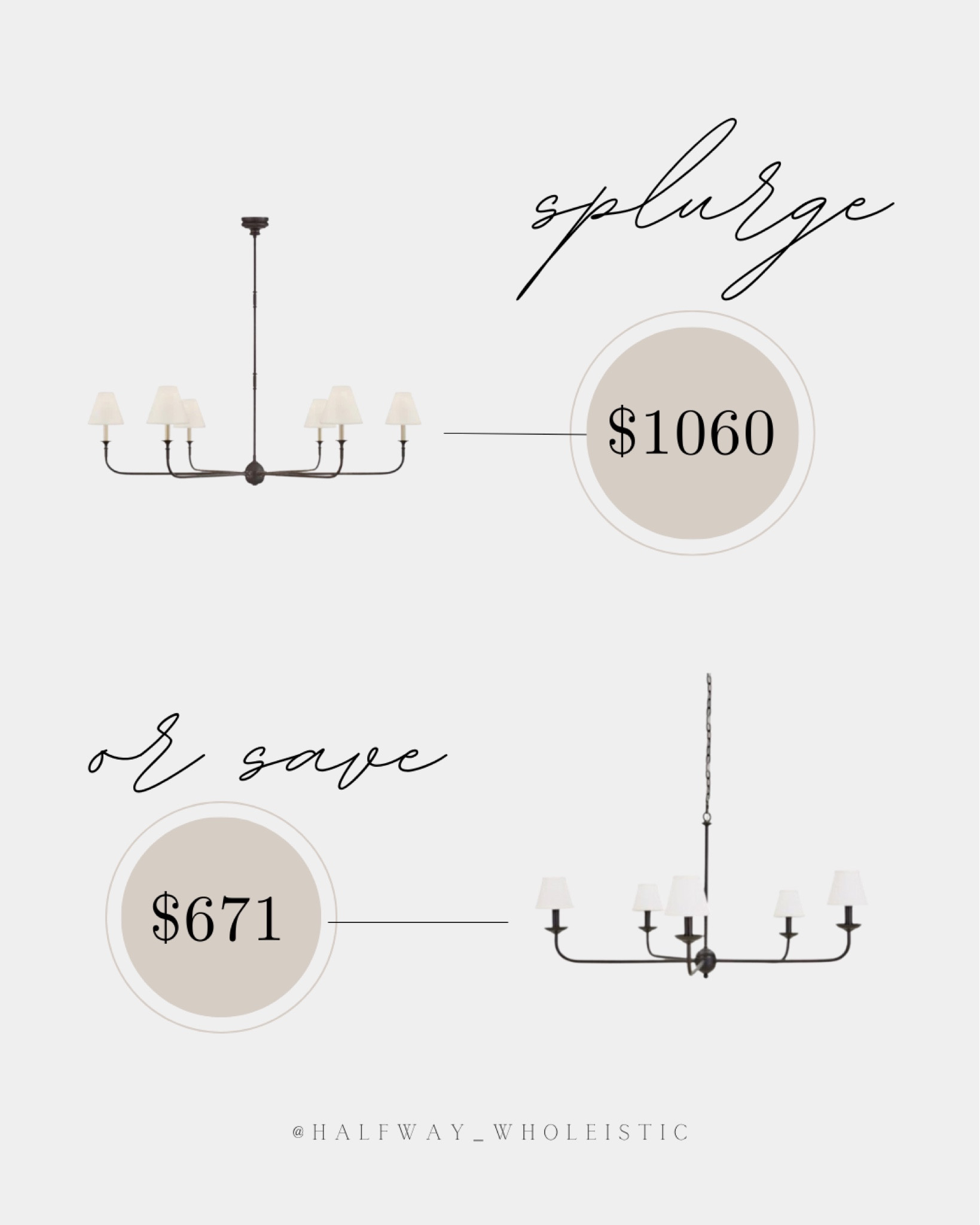 Splurge or save? The Piaf chandelier from
McGee & Co. is so beautiful and timeless. I found a close dupe from Ballard Designs if you want the look for less. Make sure you get the off-white shades if you want the same warmer look of the first one. 

#mcgeeandco #dupe #lighting #diningroom #matteblack

#LTKsalealert #LTKFind #LTKhome