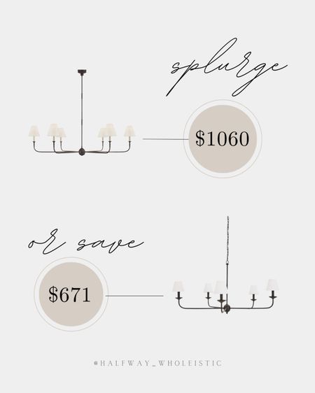 Splurge or save? The Piaf chandelier from
McGee & Co. is so beautiful and timeless. I found a close dupe from Ballard Designs if you want the look for less. Make sure you get the off-white shades if you want the same warmer look of the first one. 

#mcgeeandco #dupe #lighting #diningroom #matteblack

#LTKsalealert #LTKFind #LTKhome
