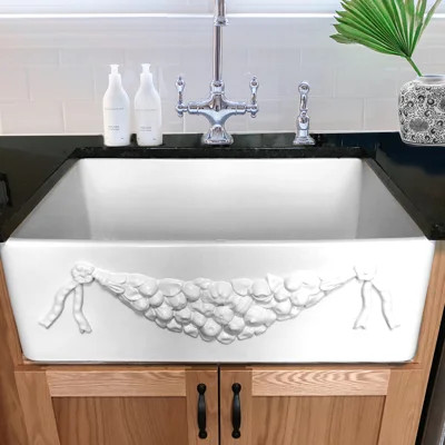 Pranav 30.25" L x 20" W Farmhouse Kitchen Sink | Wayfair North America