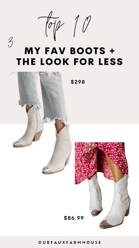 My fav Free People boots & a lookalike for less  