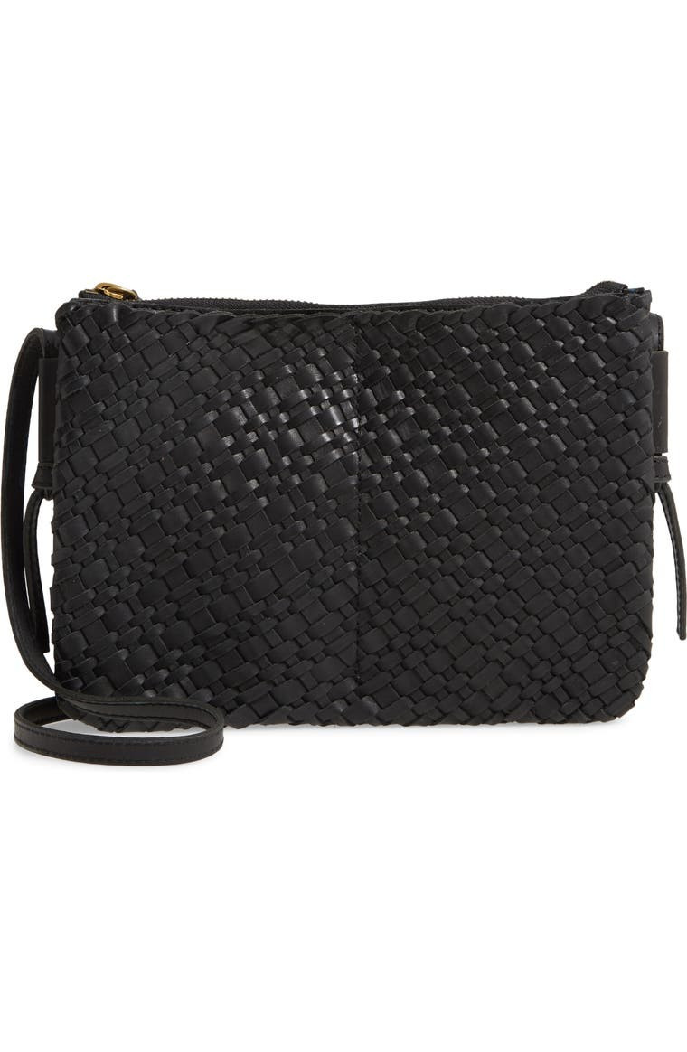 The Knotted Woven Leather Crossbody Bag | Nordstrom