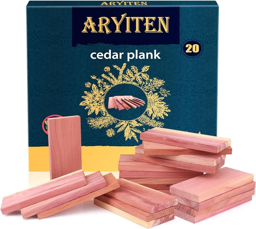 Cedar Blocks for Clothes Storage, Aromatic Scent Cedar Wood Planks for Closets and Drawers Freshe... | Amazon (US)