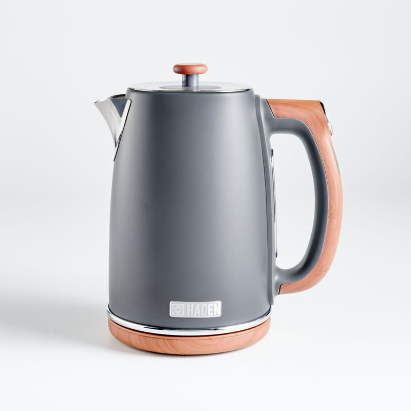 Haden Pebble Grey Dorchester Kettle + Reviews | Crate and Barrel | Crate & Barrel