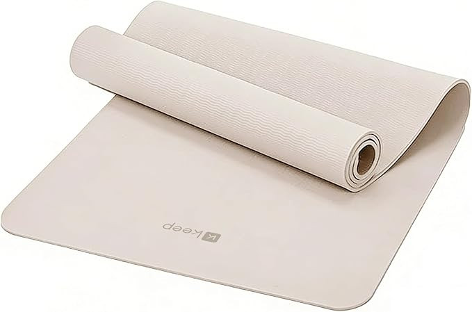 Keep 72" x 24" TPE Yoga Mat Non Slip, 1/4 Inch (6mm) Exercise Mat for Home Workout, Gym, Yoga, Pi... | Amazon (US)