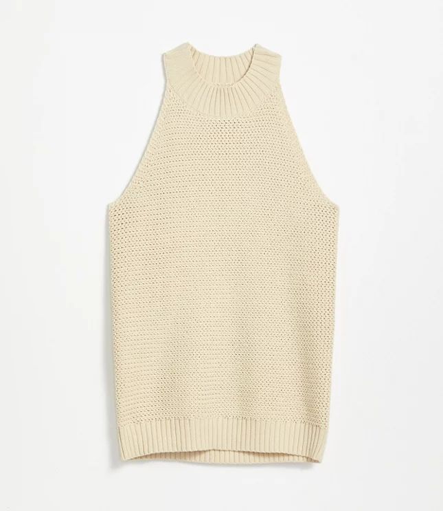 Stitchy Halter Sweater | LOFT | LOFT