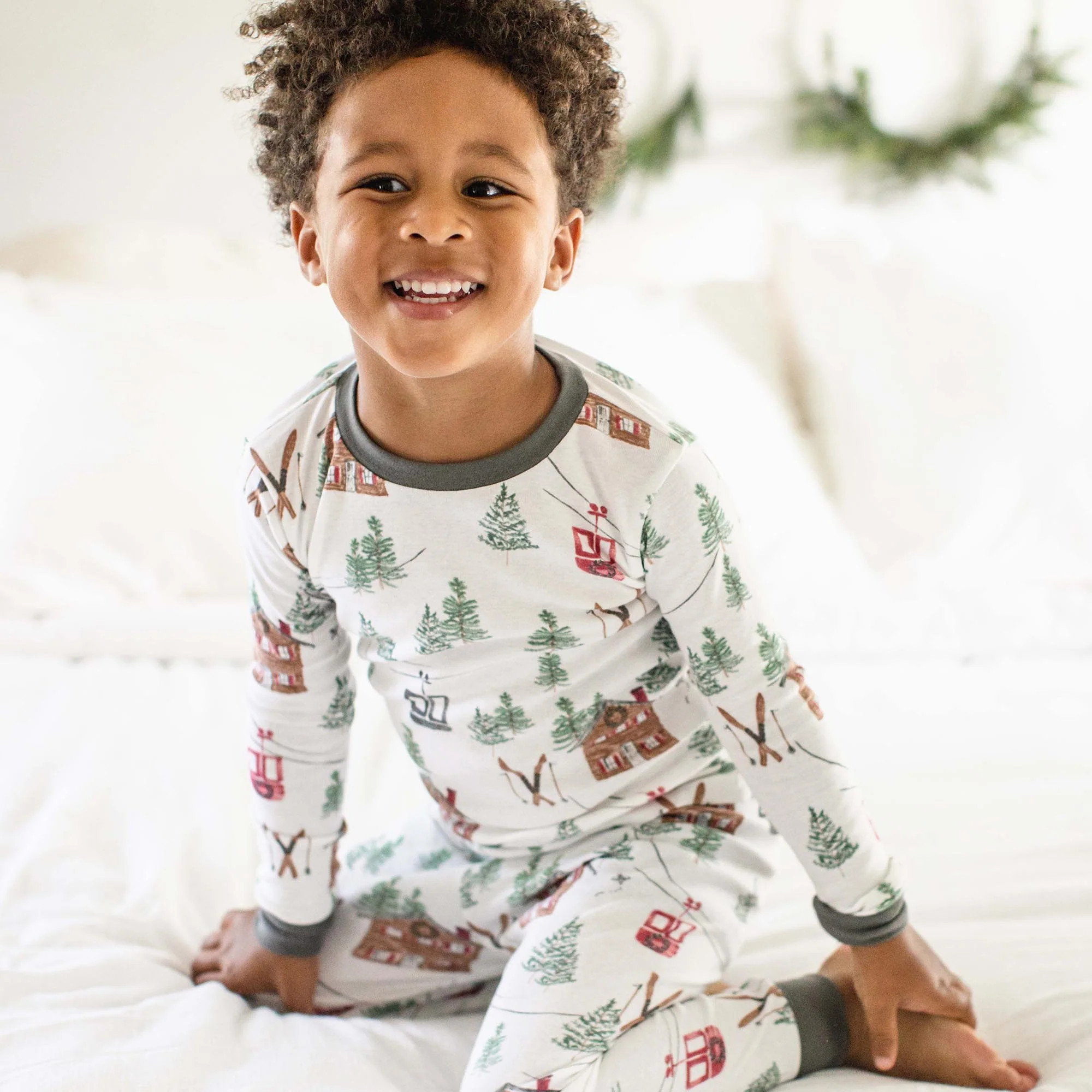 Ski The Alps Matching Family Two-Piece Pajamas | Burts Bees Baby