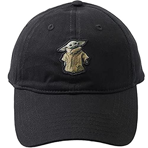 STAR WARS Grogu Dad Hat, The Mandalorian Adjustable Baseball Cap, Onyx, One Size | Amazon (US)