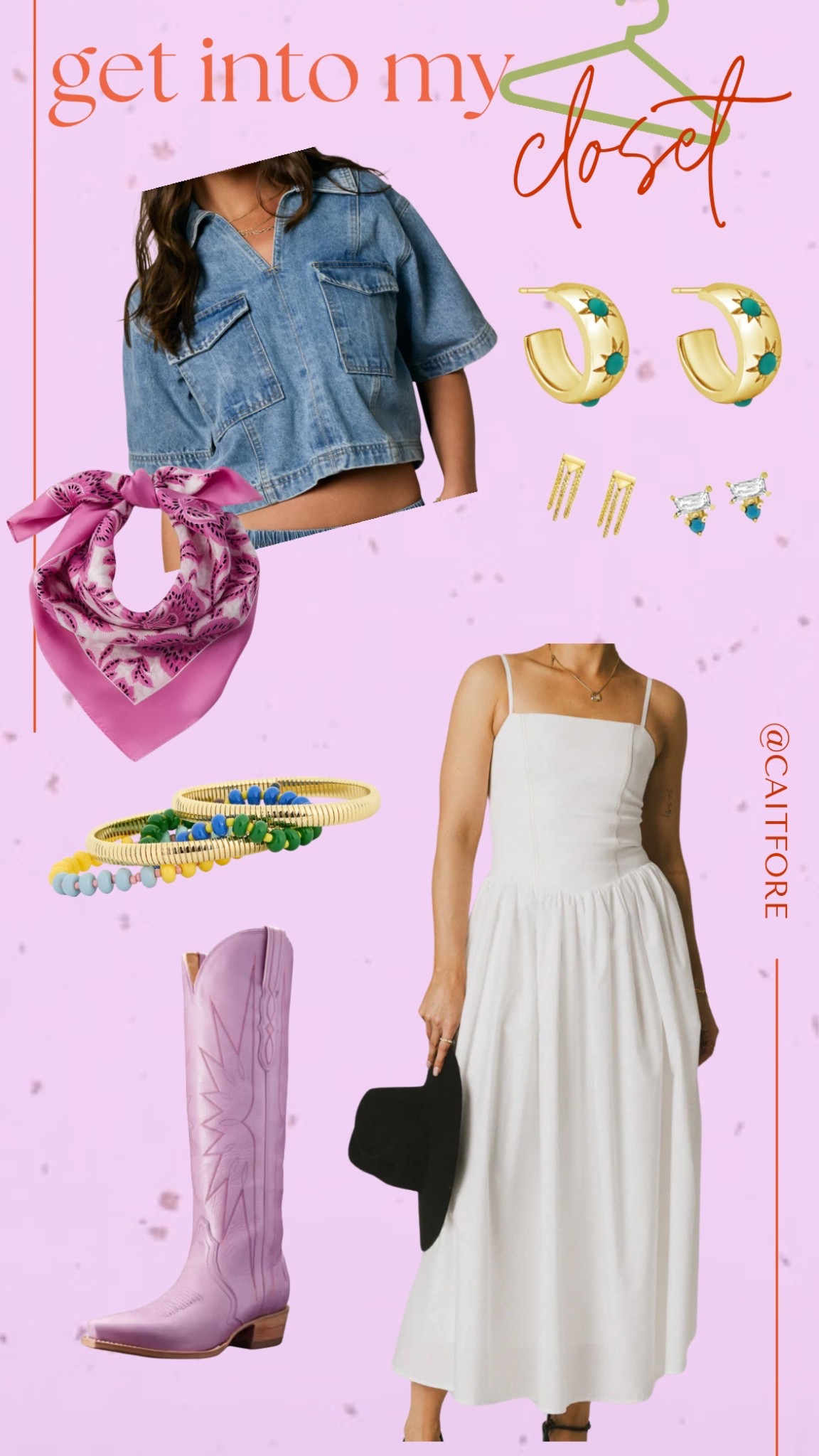 Tulip Festival outfit // I wore a white dress under a cropped denim shirt so it looked like a skirt. And added a silky scarf and cowboy boots to complete the look.

#LTKStyleTip #LTKFindsUnder50 #LTKMidsize