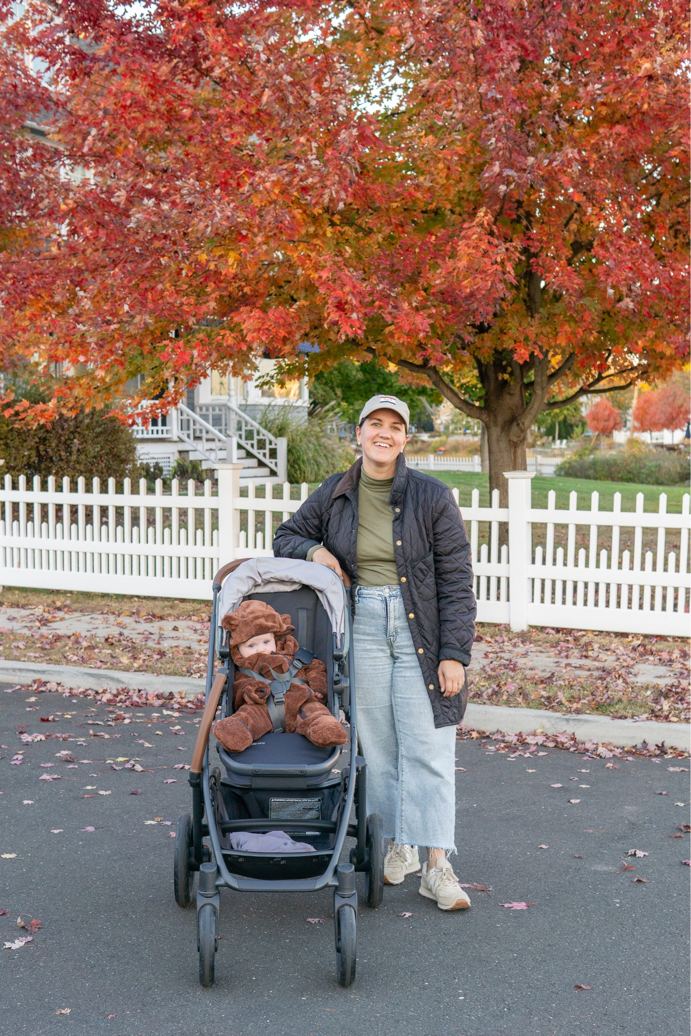 Peak Fall Foliage in our little corner of Coastal Connecticut. I truly love where we live! 🍂

I’m wearing:
Black Quilted Barn Jacket (Similar Linked)
Olive Green Tissue Turtleneck from J. Crew (Size Large)
Light Wash Jeans from J. Crew (Size 31)
New Balance Sneakers
Snatchers and Branson Hat

Baby Brennan is wearing:
LL Bean Hi-Pile Fleece Bunting 🐻


#LTKSeasonal #LTKFamily #LTKBaby