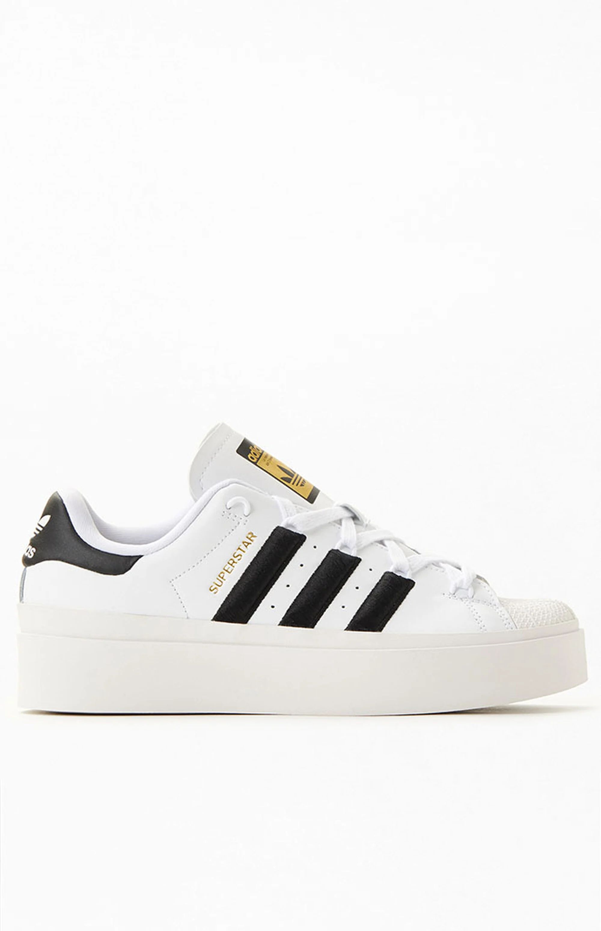 adidas Women's White & Black Superstar Bonega Sneakers | PacSun