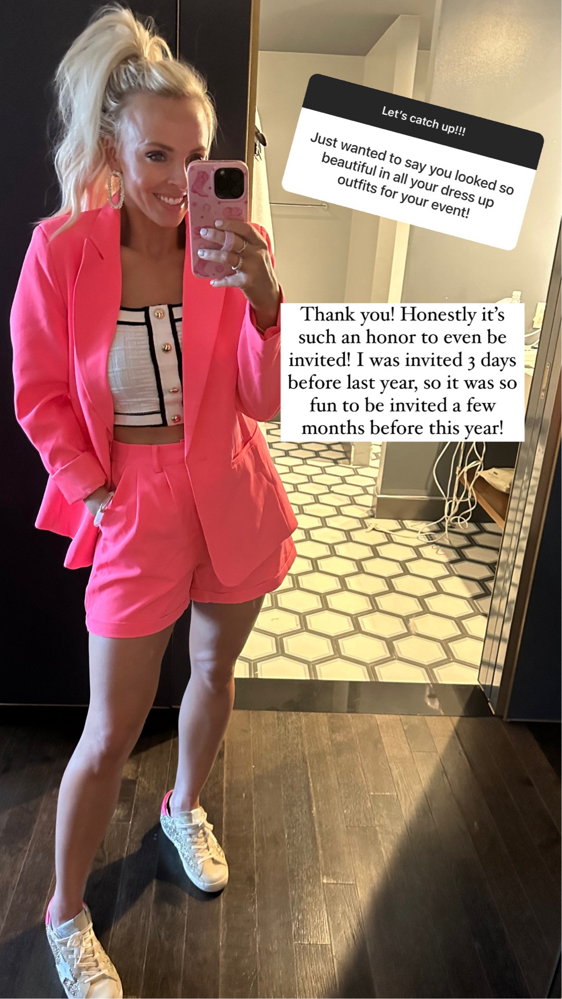My cute little pink suit set is from Amazon and fits true to size! 

#LTKCon #LTKFindsUnder100 #LTKStyleTip