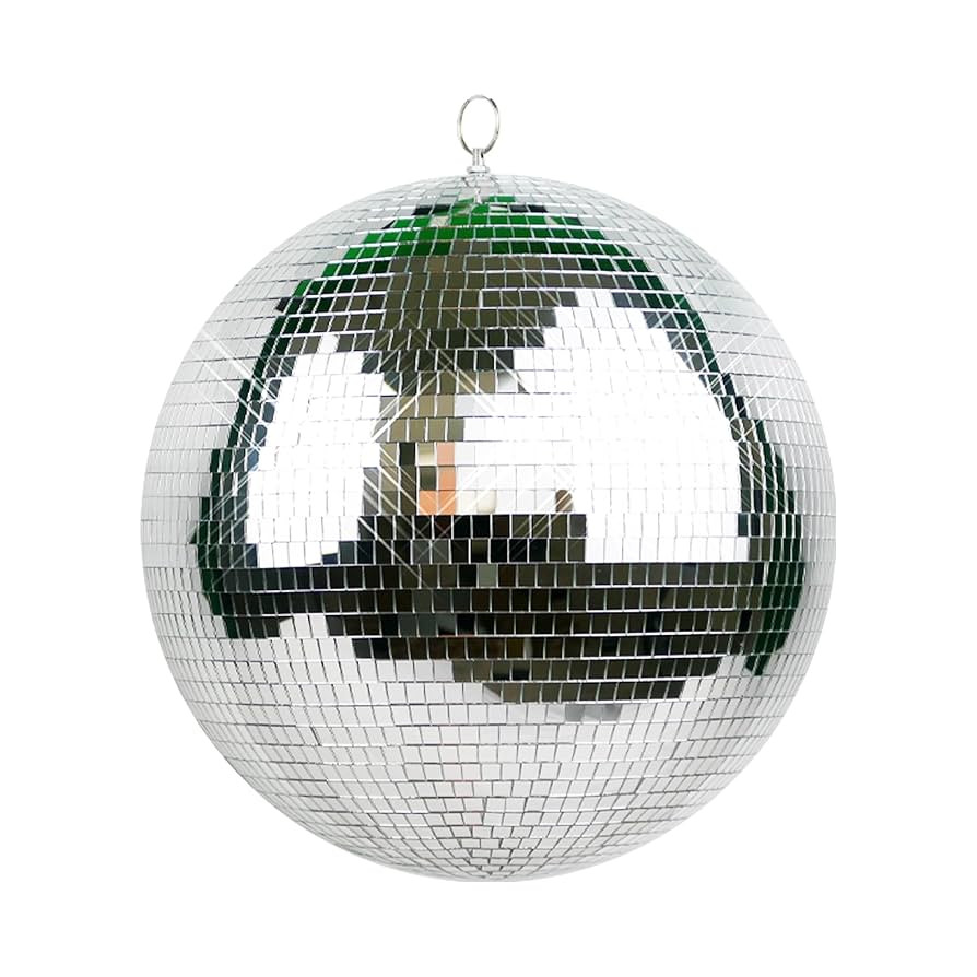 16-Inch Large Disco Ball – Mirror Ball Disco Ball Decor for Parties, Weddings, and Fun Party Ev... | Amazon (US)
