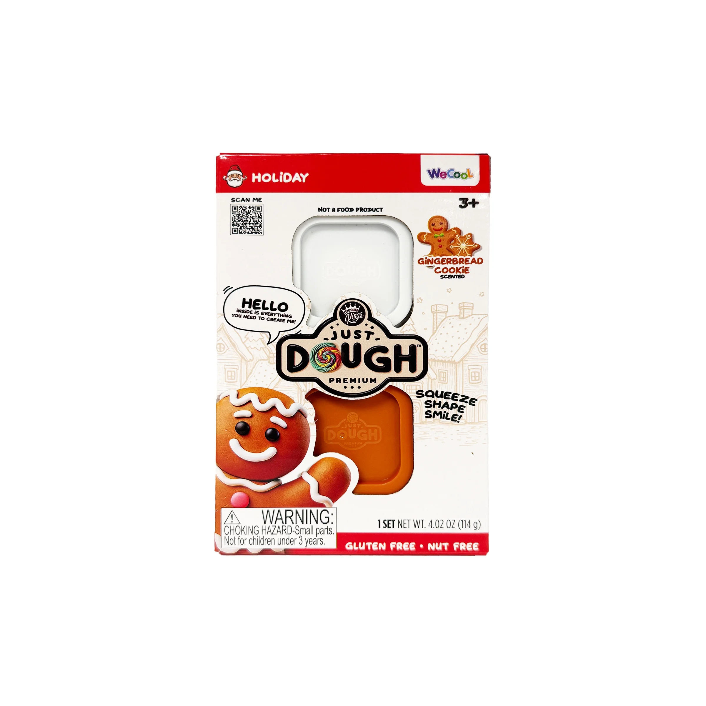 Compound Kings Just Dough Play Dough, Holiday Gingerbread Man Character pack, Christmas Gingerbre... | Walmart (US)