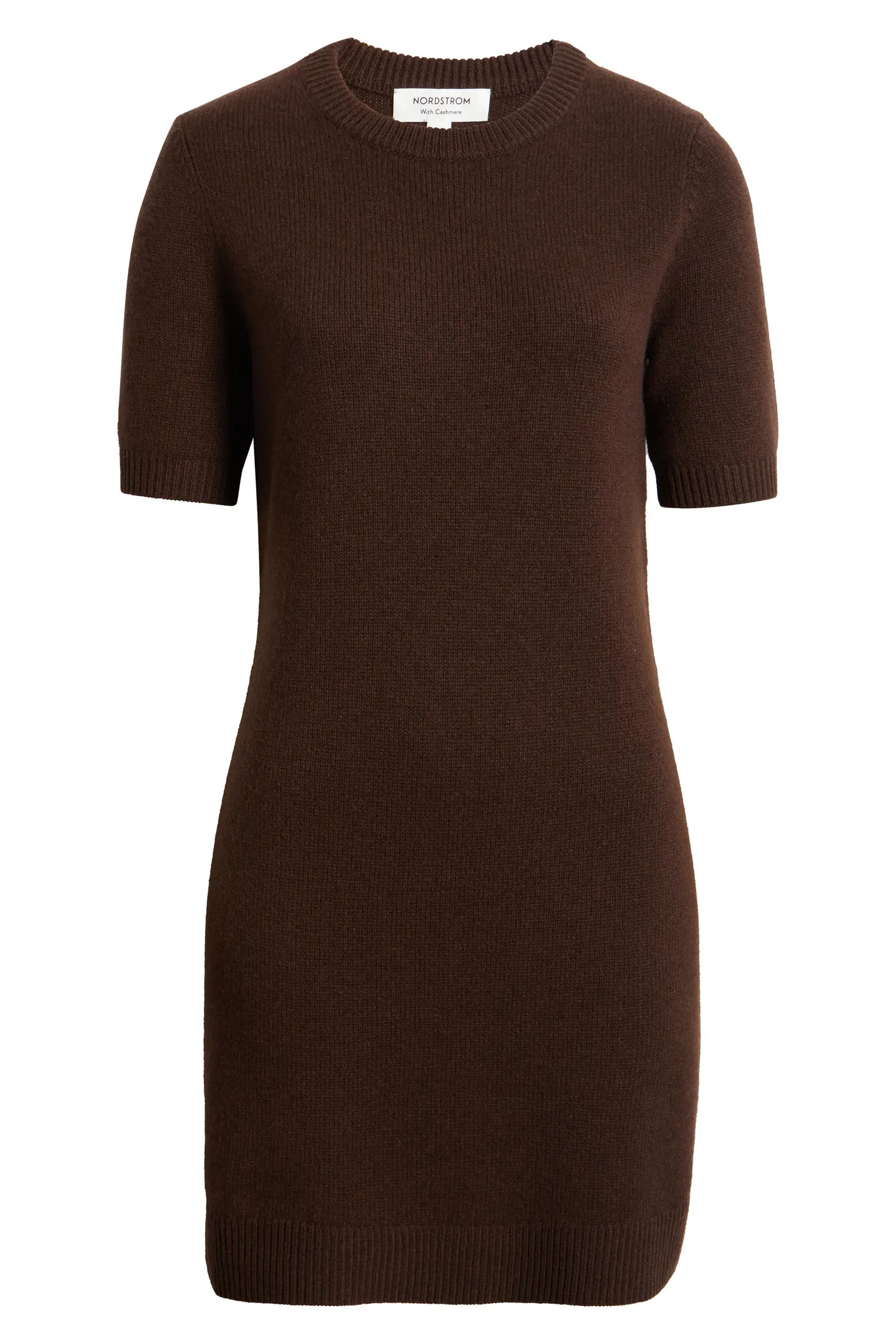 Short Sleeve Wool & Cashmere Sweater Dress (Women) | Nordstrom | Nordstrom
