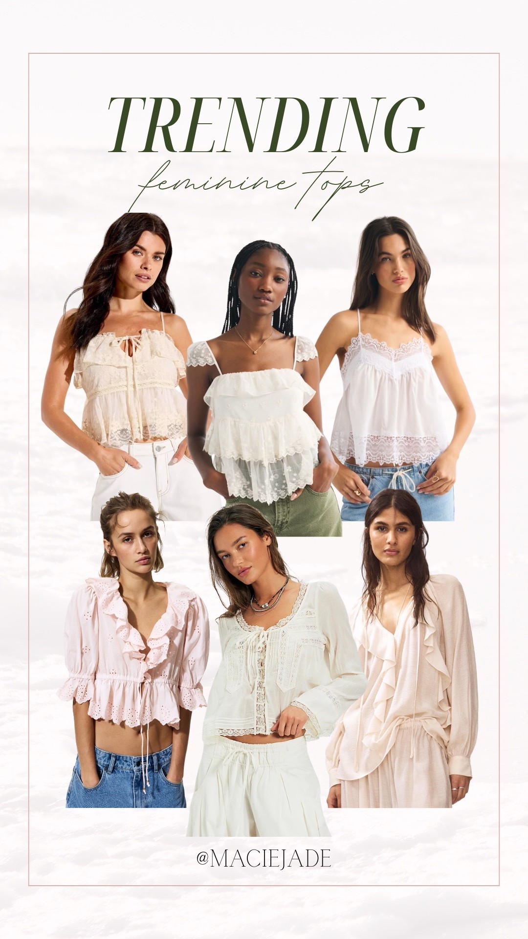 Prettiest feminine tops trending for the spring and summer 🤍 linking these and more! ☀️

Spring tops, spring outfits, spring staples, spring style, embroidered tanks, lace detail, summer tops, summer style, spring basics, pretty tops, feminine tanks, elevated style

#LTKootd #LTKSeasonal