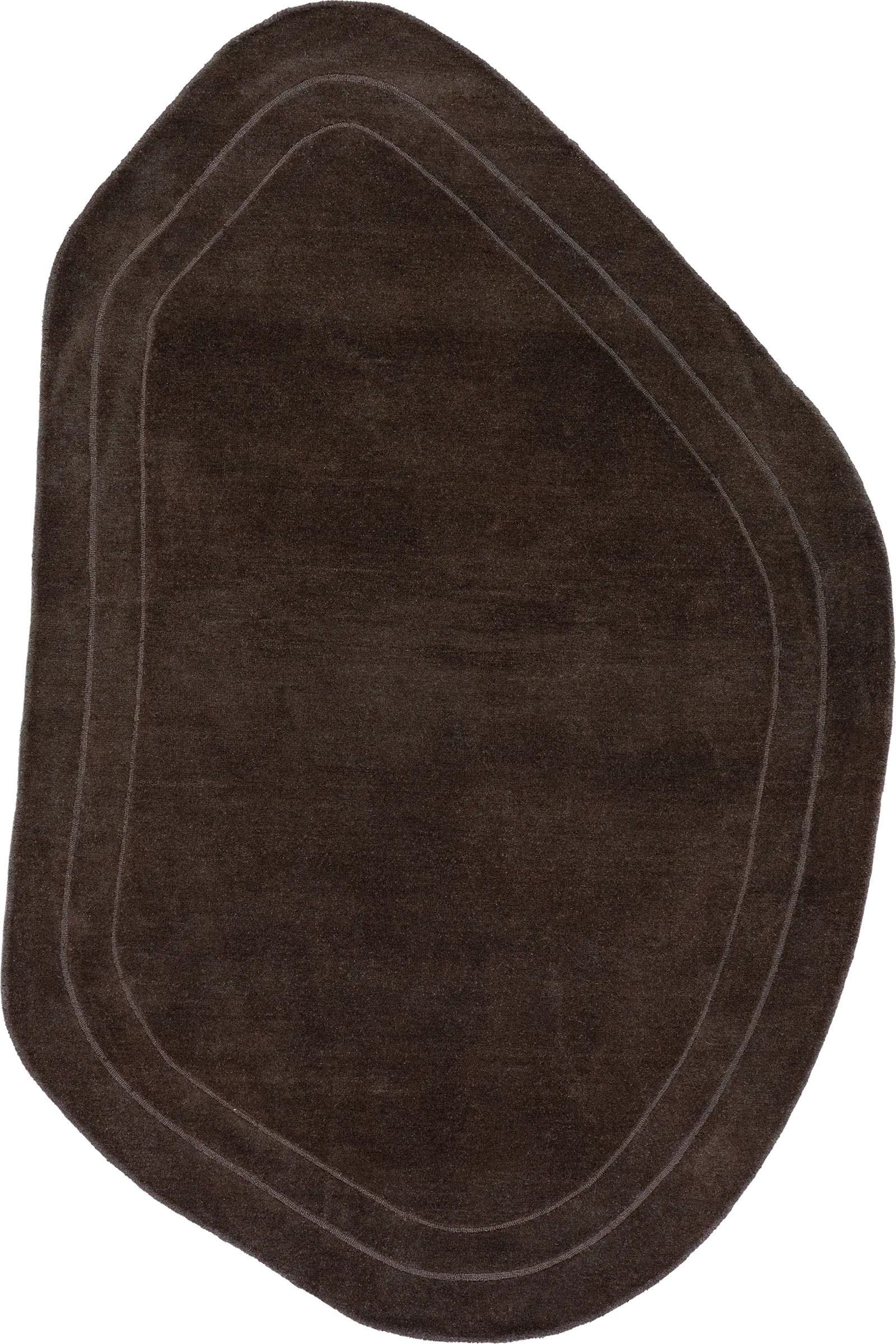 Color: Dark BrownCanyon Abstract Wool Rug | Dark Brown Dark Brown swatchShape: ShapedShapedSize: ... | Rugs USA