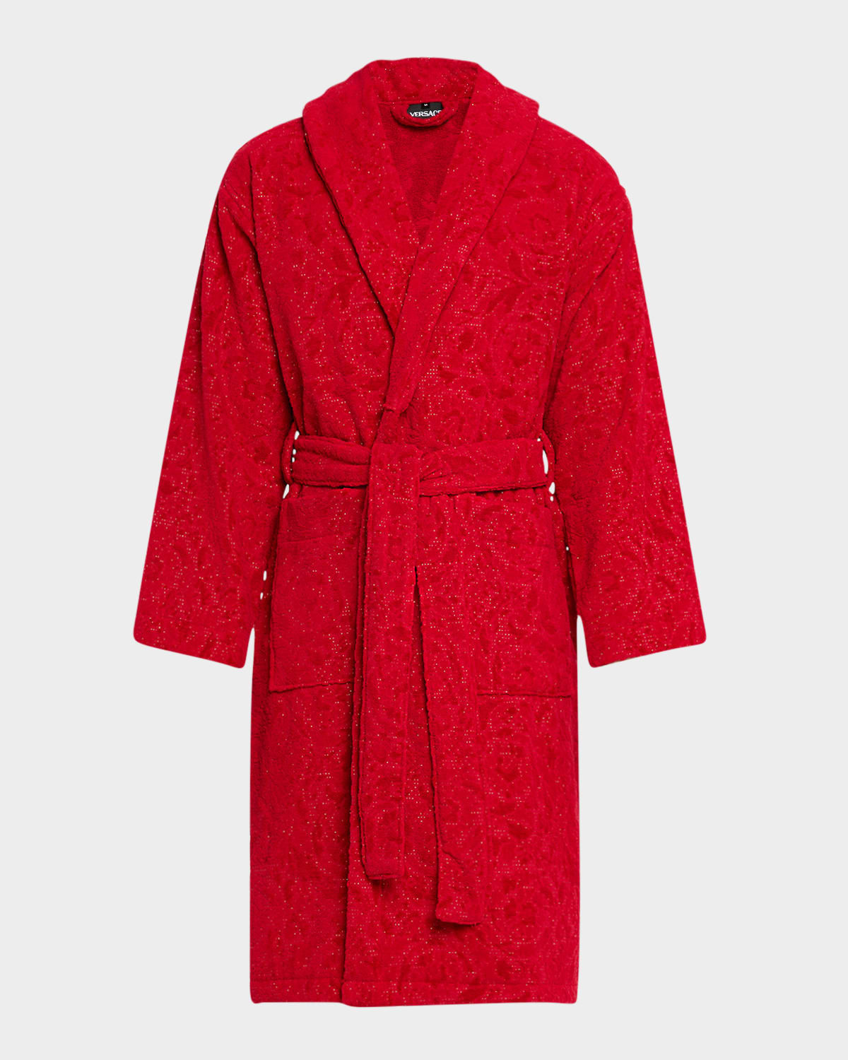 Men's Cotton Barocco Bathrobe | Neiman Marcus