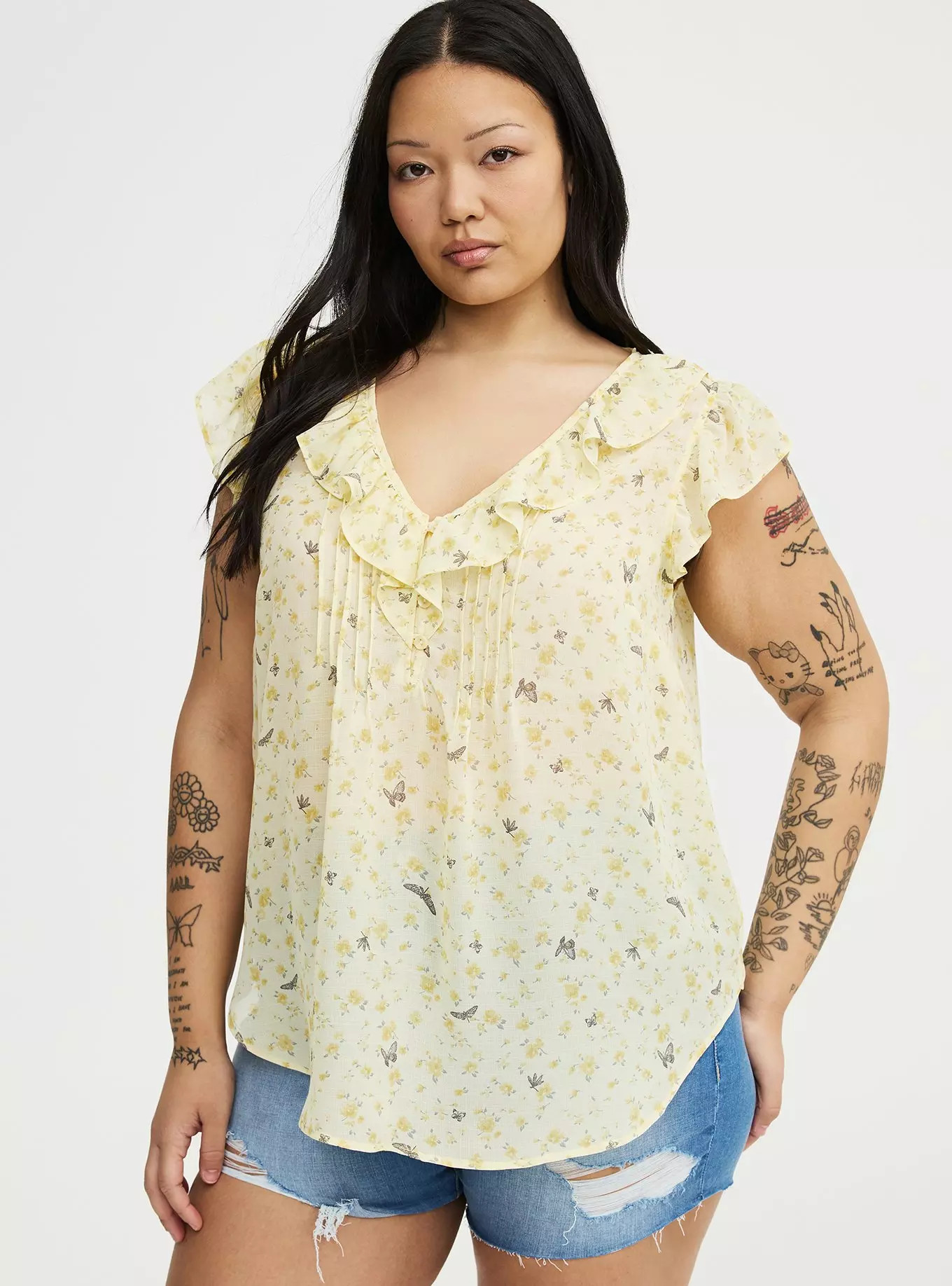 Chiffon Ruffle Top | Torrid (US & Canada)
