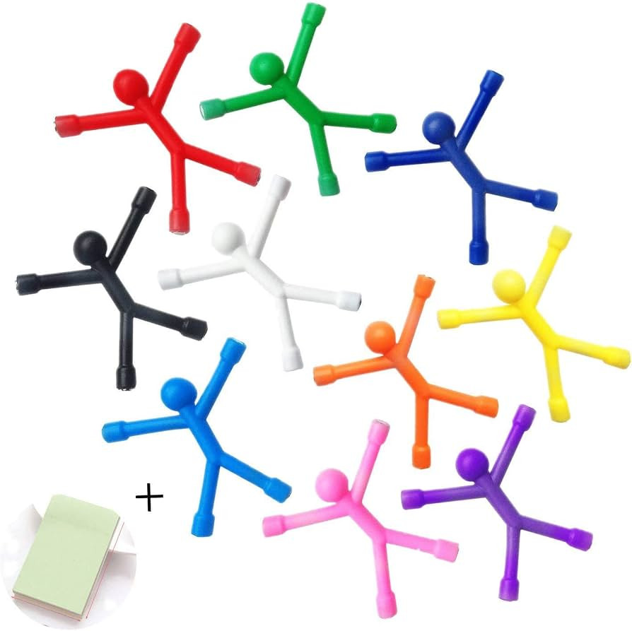 Refrigerator Magnets, 10 Pcs Mini Man Flexible Fridge Magnets, Cute Rubber Magnet Men Refrigerato... | Amazon (US)