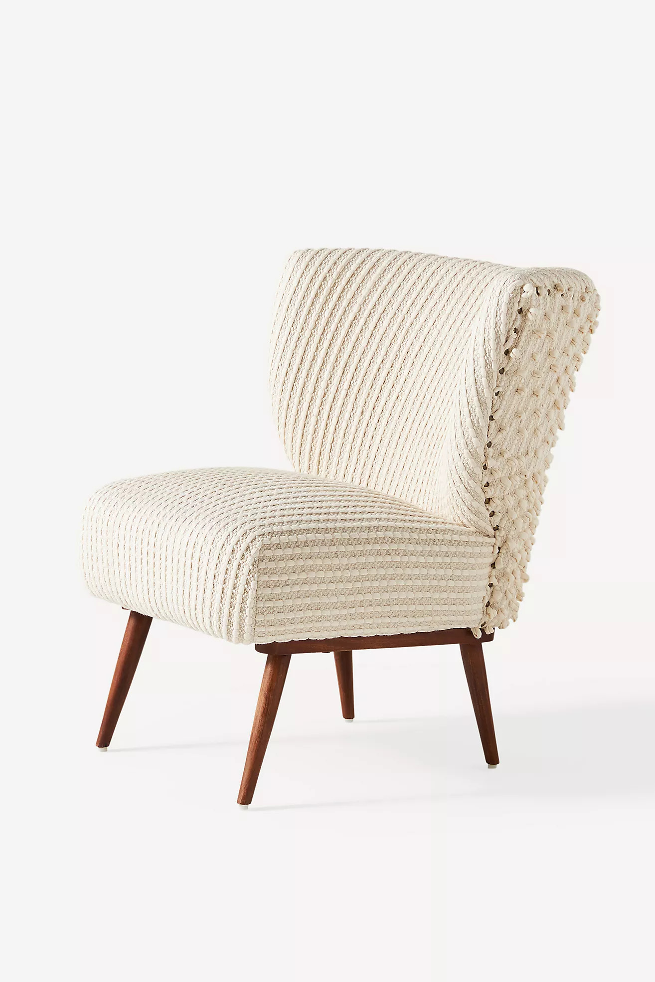 Chunky Woven Petite Accent Chair | Anthropologie (US)