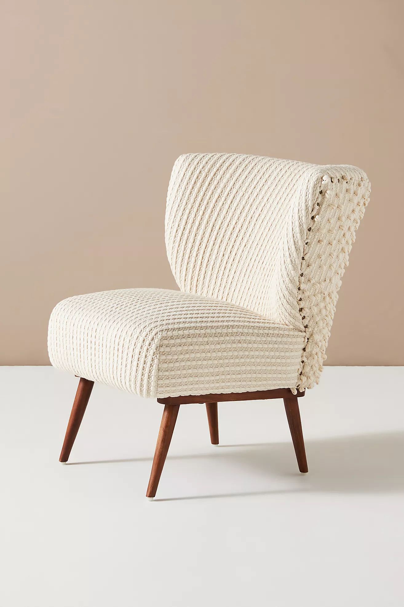 Chunky Woven Petite Accent Chair | Anthropologie (US)