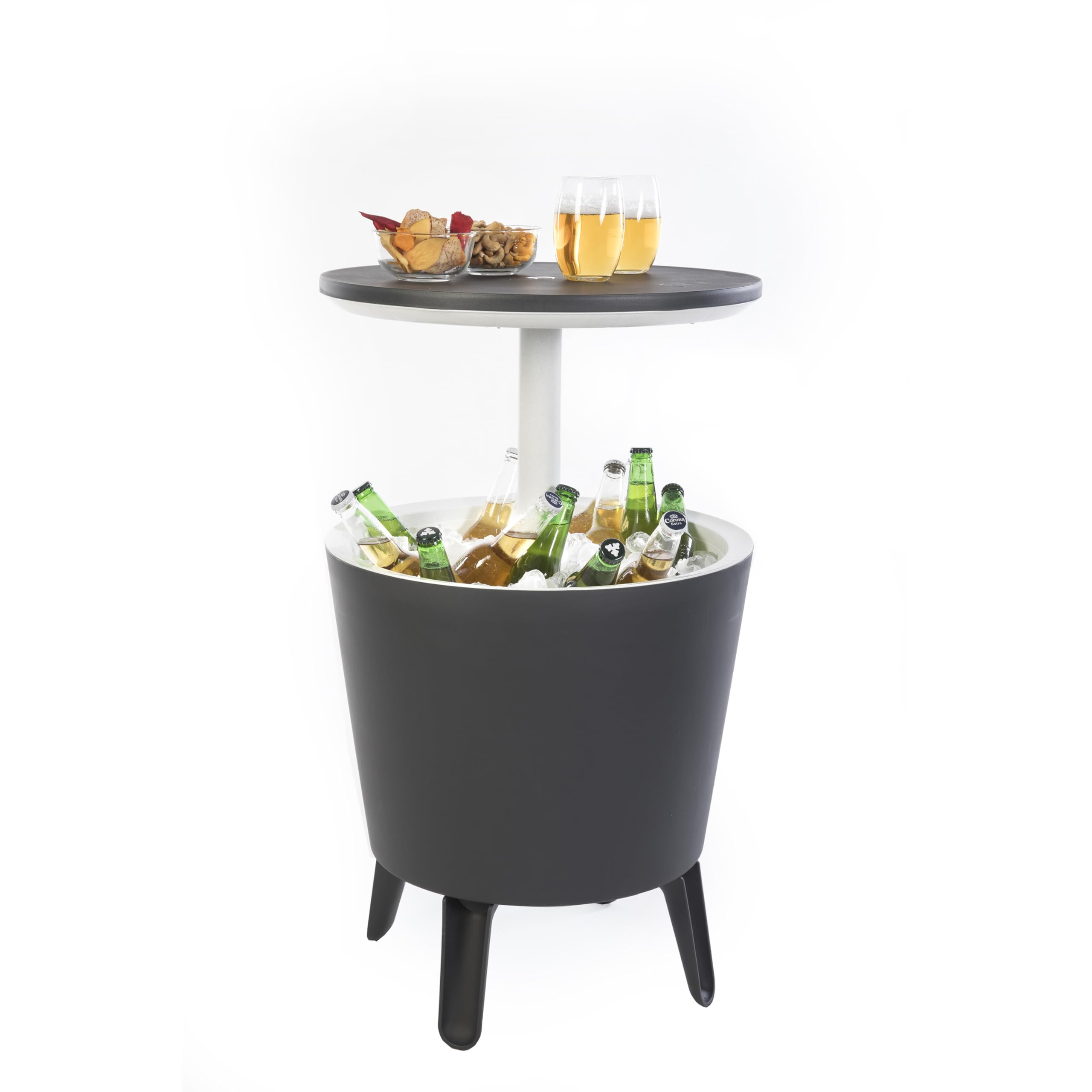 Keter Cool Bar, 49,5 x 49,5 x 84,5 cm, grey / white | Amazon (DE)
