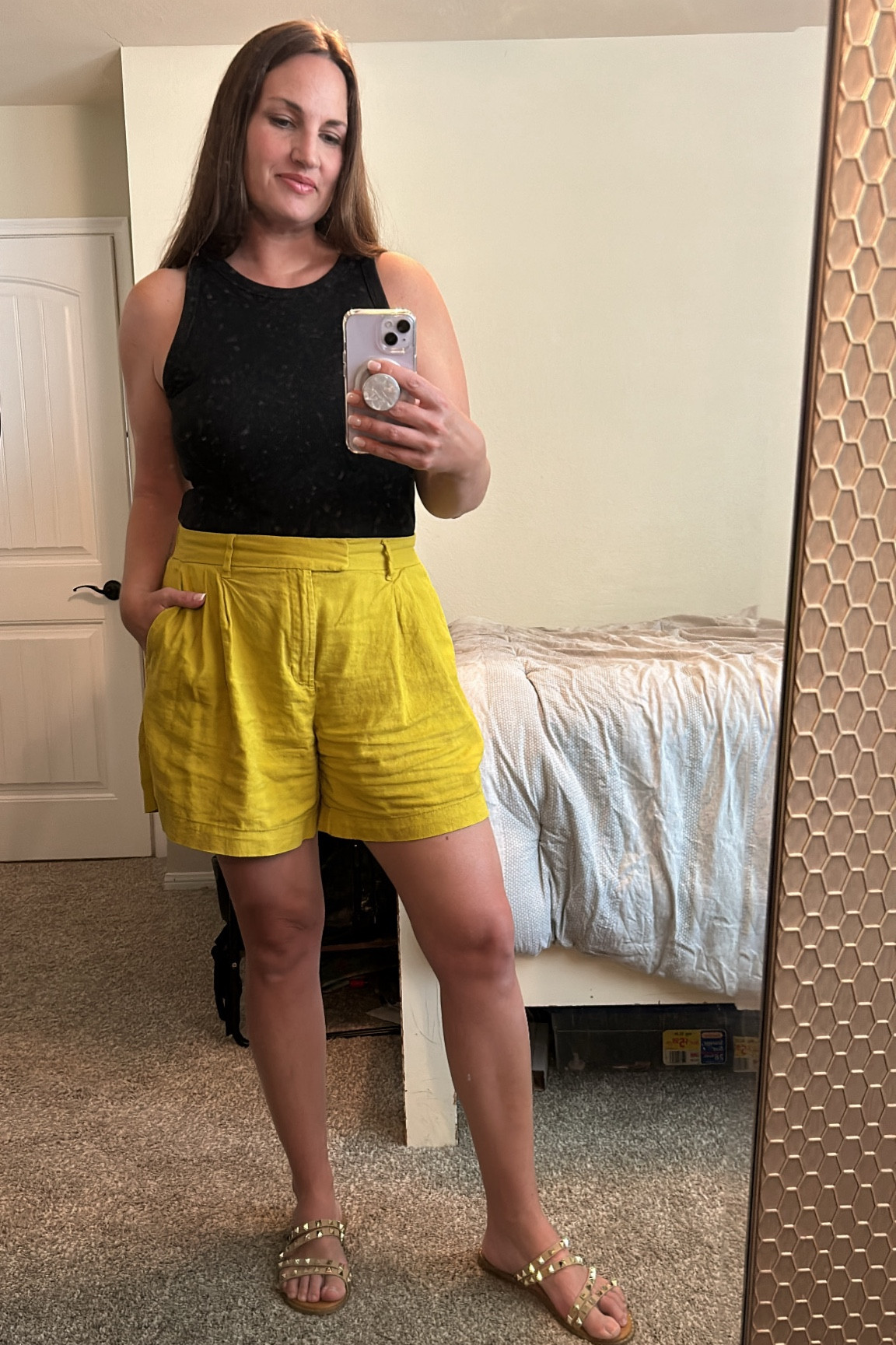 Mid week OOTD ~ Target bodysuit + Linen Shorts 

#LTKSummerSales #LTKFindsUnder50 #LTKOver40