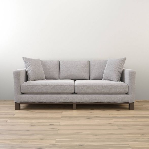 85" Kay Two Cushion Track Arm Sofa with Wood Base - Brookside Home | Target