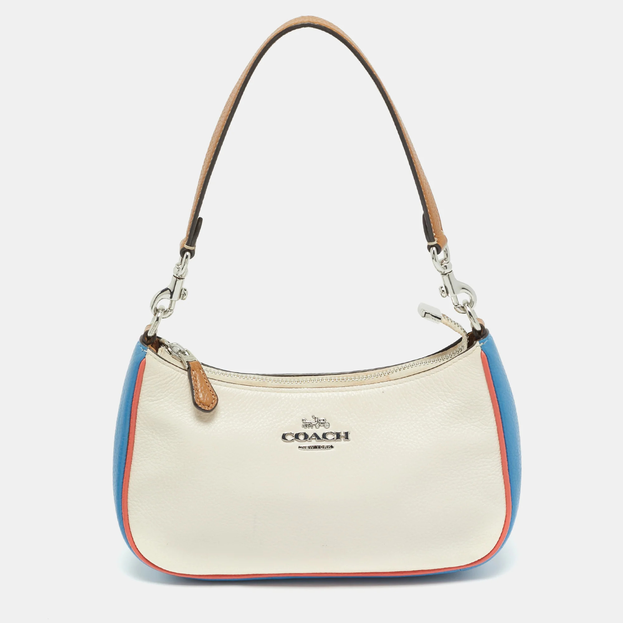 Coach Teri Tricolor Leather Shoulder Bag | Shop Simon