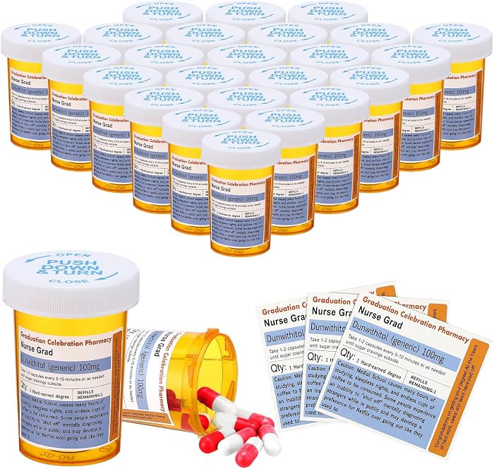 Maxdot 48 Pcs Nursing Graduation Party Supplies 2026 Nurse Doctor Graduation Favors Pill Bottles ... | Amazon (US)
