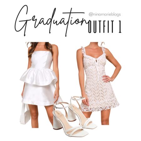 Graduation dress
Graduation outfit 
White dress 
White heels

#LTKU #LTKStyleTip #LTKFindsUnder100