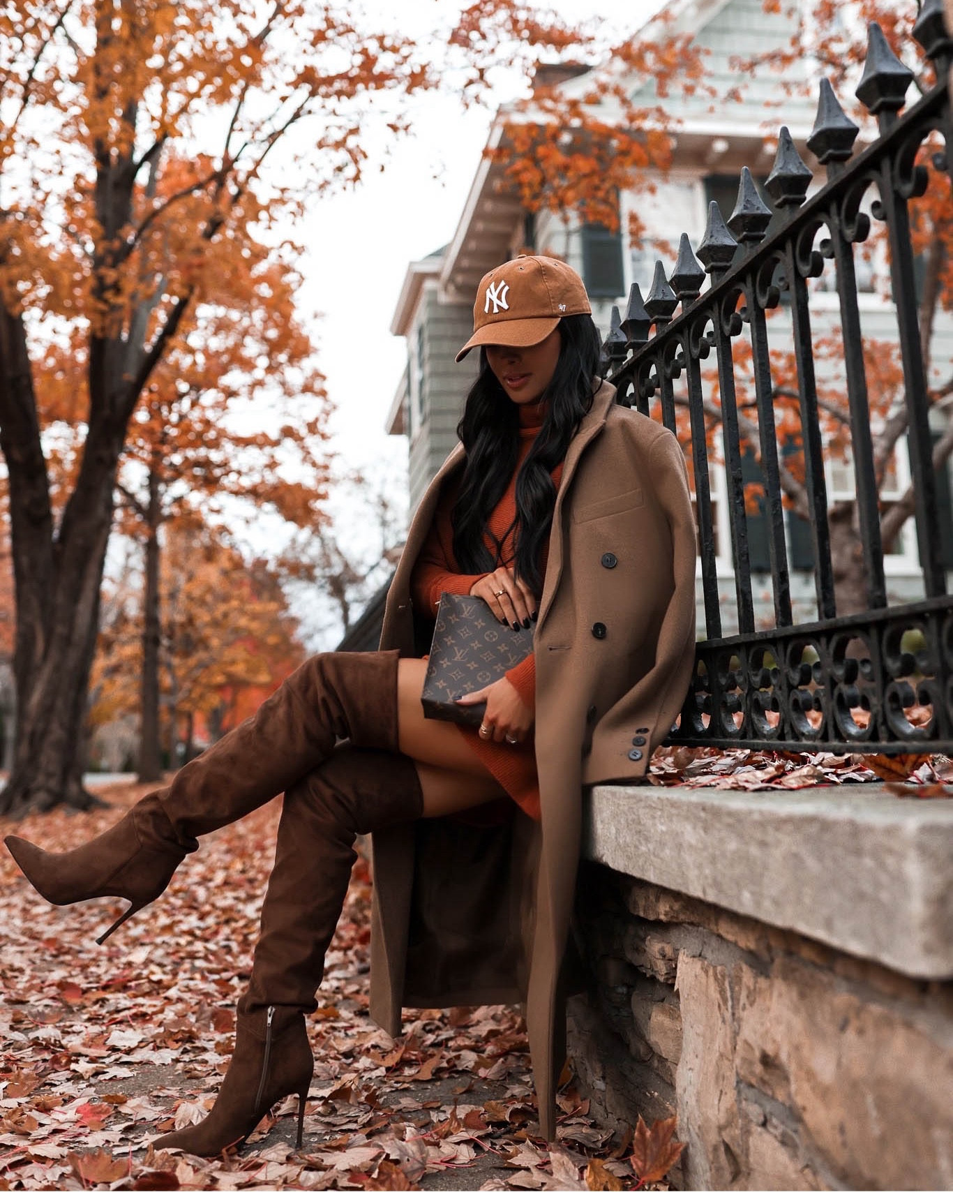 Thanksgiving outfit ideas
Similar camel coat
Free people tunic sweater wearing an xs
Jeffrey Campbell over the knee boots 

#LTKstyletip #LTKSeasonal #LTKshoecrush
