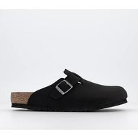Birkenstock Boston Clogs Earthy Vegan Black | OFFICE London (UK)
