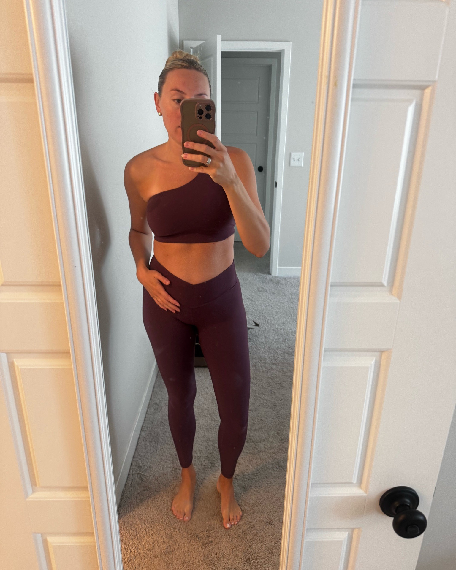 CRZ yoga - still wearing my TTS at 24 weeks!

#LTKBump