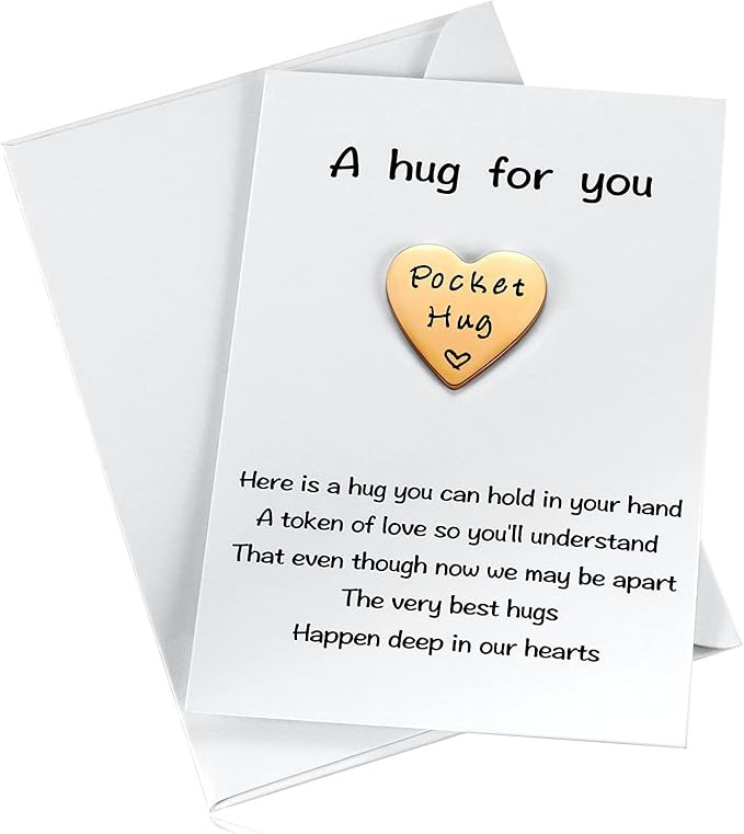 MIXJOY Cute Little Heart Pocket Hug Token & Gift Card - Isolation NHS Social Distancing Thinking ... | Amazon (US)