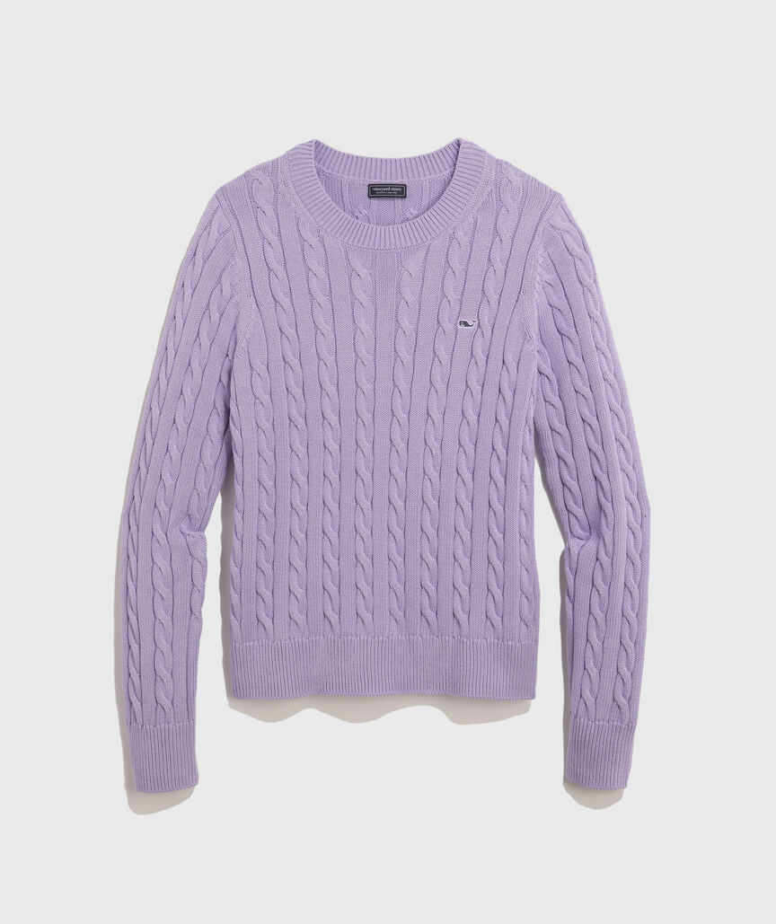 Cotton Cable Crewneck Sweater | vineyard vines