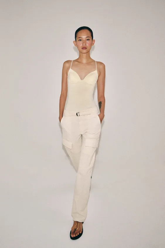 POLYAMIDE BLEND TOP | Zara US