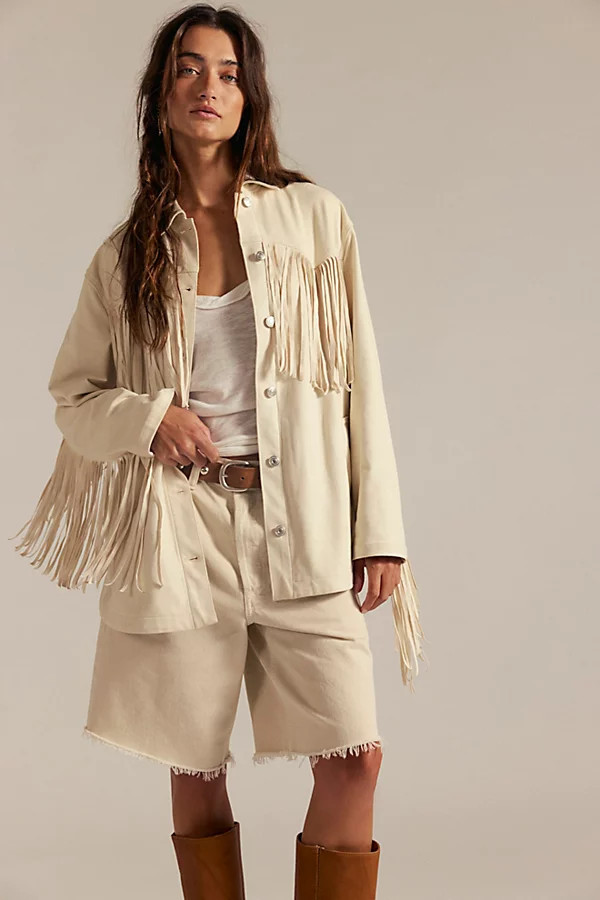 We The Free Fringe Out Vegan Suede Jacket | Free People (Global - UK&FR Excluded)
