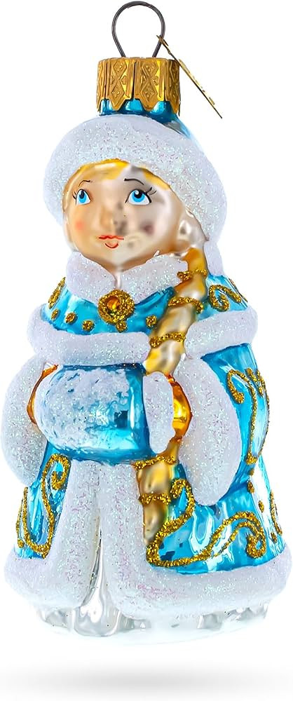Snigurochka Snow Maiden Glass Christmas Ornament | Amazon (US)