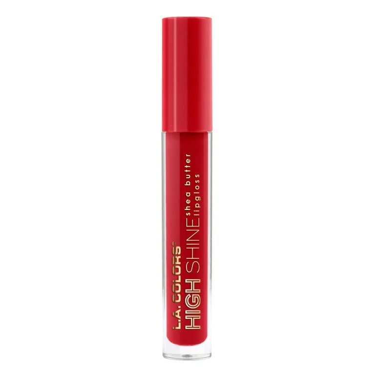 L.A. COLORS Hydrating High Shine Shea Butter Non-Sticky Lipgloss, Dynamite | Walmart (US)