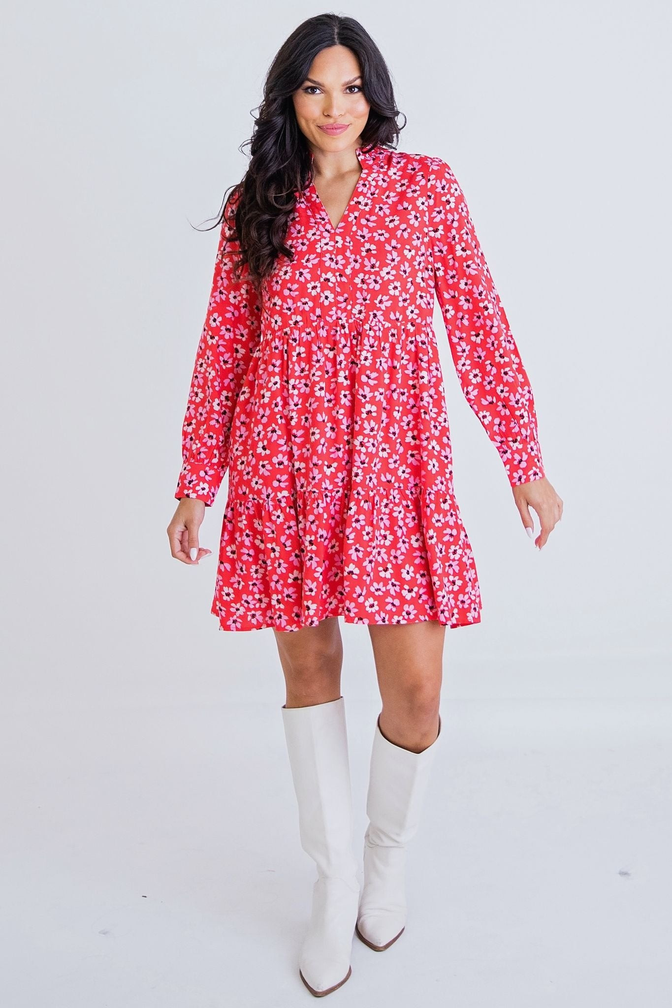 FLORAL VNECK TIER DRESS | HARRINGTONS