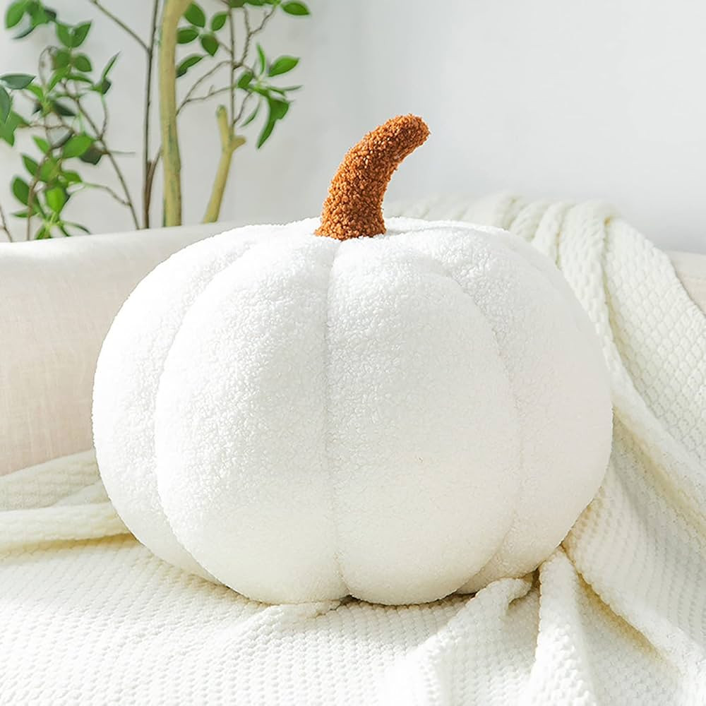 Plush Pumpkin Throw Pillow, Cute 3D Stuffed Simulated Pumpkin Ultra Soft Fall Theme Sofa Cushion ... | Amazon (CA)
