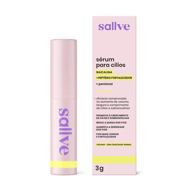 Sérum para Cílios Sallve 3g | DrogaRaia (BR)